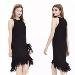 Banana Republic Black Fringe Dress